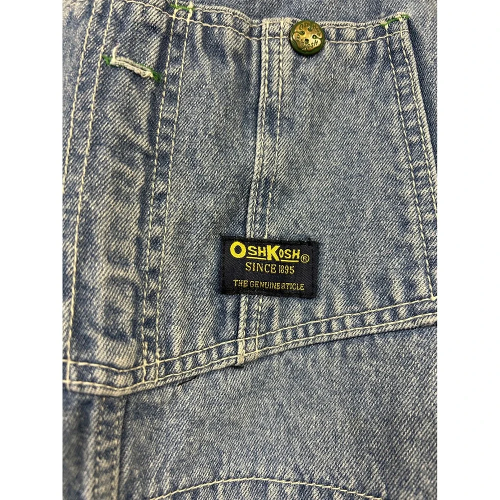 Vintage OshKosh Bgosh Vestbak Denim Overalls Mens 38x30 (27?)  Bibs Carpenter